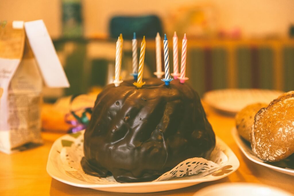 Birthday celebration with NGO children, cake cutting and balloons
