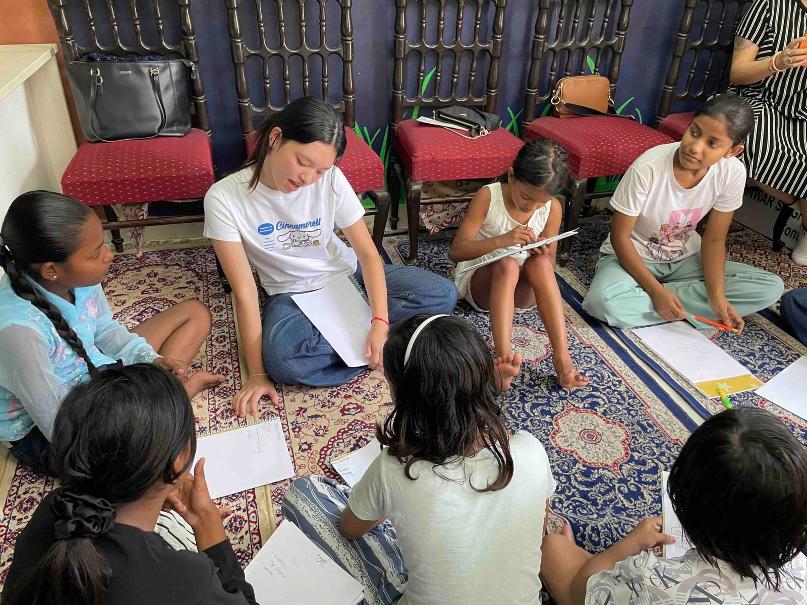 Portfolio Building Children celebrating during a community program